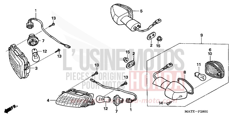 BLINKER von Super Blackbird ACCURATE SILVER METALLIC (NH146E) von 2005